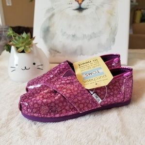 Tiny TOMS- Pink Glitter